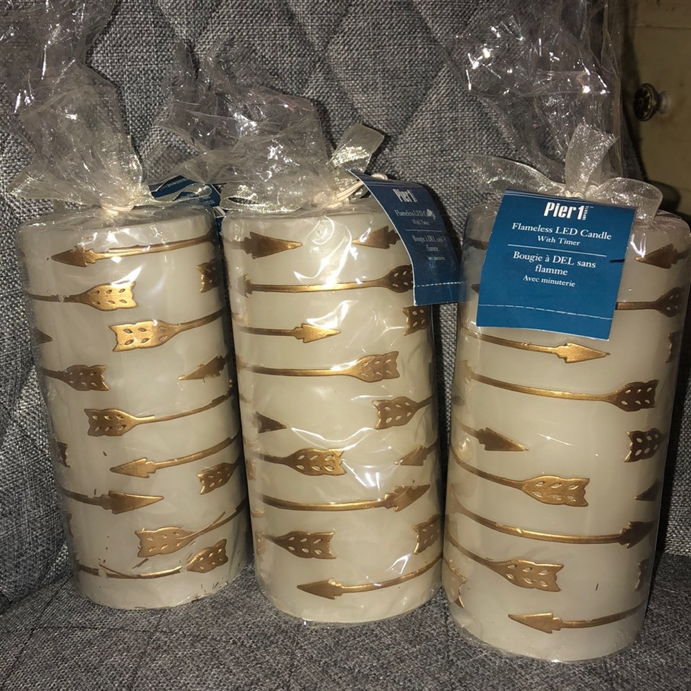 Pier 1 Flameless LED candle set